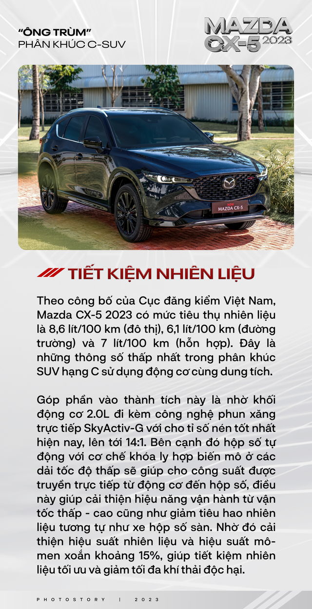 Nếu vẫn chưa tin Mazda CX-5 2023 là "ông trùm" phân khúc C-SUV thì 10 lý do sau đây đủ sức chứng minh điều đó - Ảnh 6.