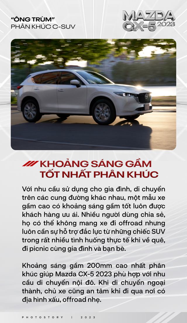 Nếu vẫn chưa tin Mazda CX-5 2023 là "ông trùm" phân khúc C-SUV thì 10 lý do sau đây đủ sức chứng minh điều đó - Ảnh 8.