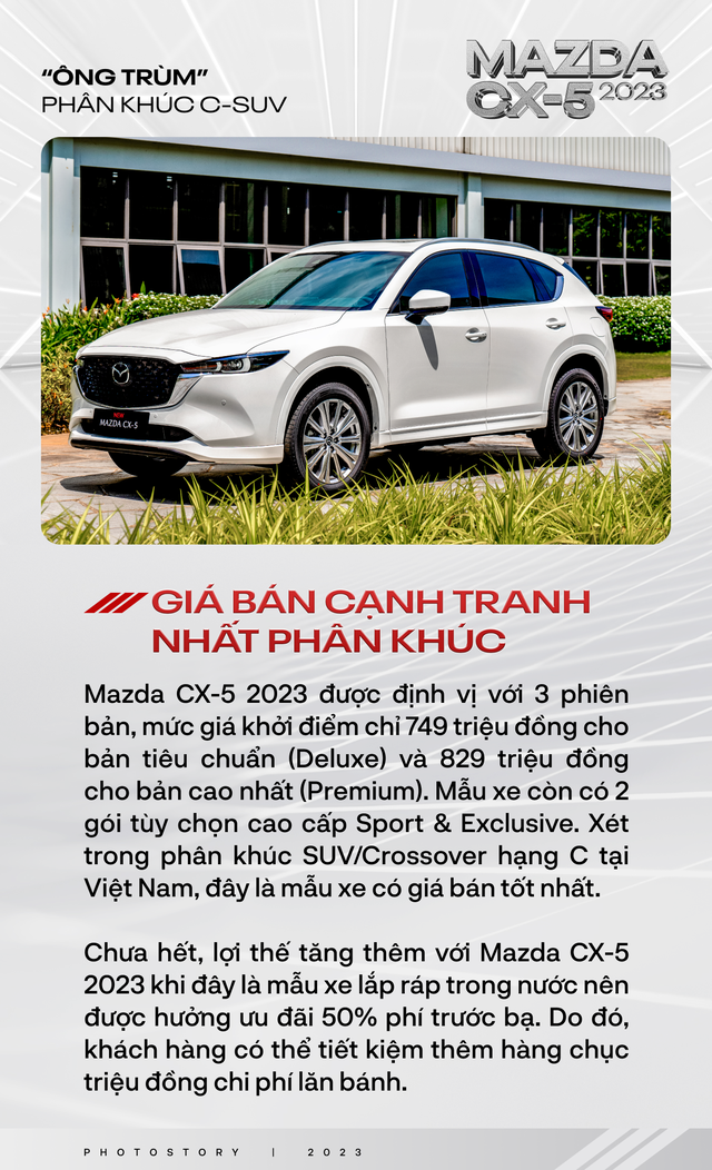 Nếu vẫn chưa tin Mazda CX-5 2023 là "ông trùm" phân khúc C-SUV thì 10 lý do sau đây đủ sức chứng minh điều đó - Ảnh 1.