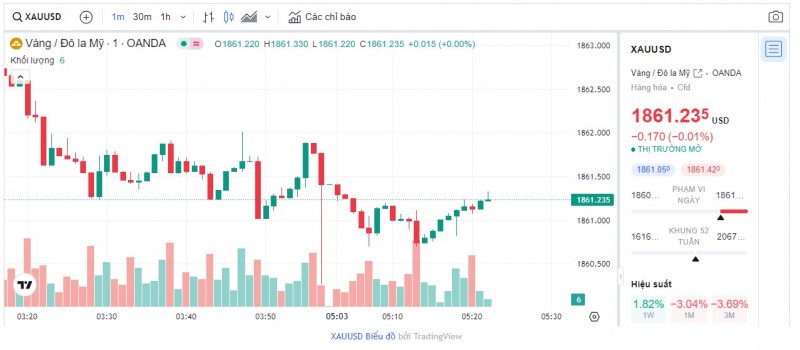 Giá vàng hôm nay 10/10/2023: Giá vàng 9999, SJC, 24K, Mi Hồng, PNJ, DOJI tiếp đà tăng giá