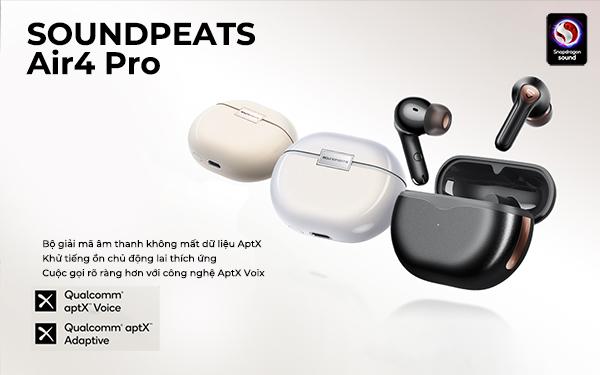 Trình làng tai nghe Soundpeats Air4 Pro phiên bản nâng cấp của Air4 - Ảnh 1.