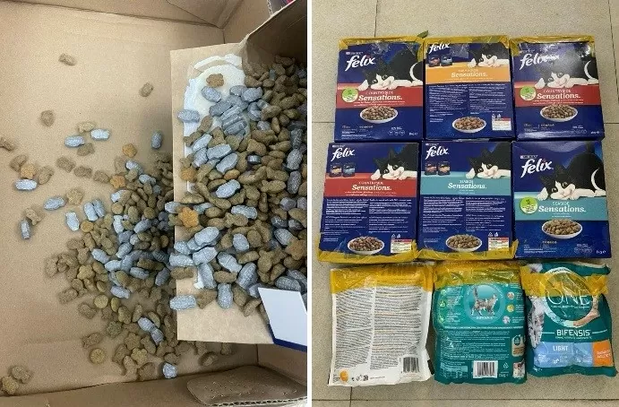 Hà Nội: 3 thanh niên vận chuyển ma túy giấu trong thức ăn chó, mèo