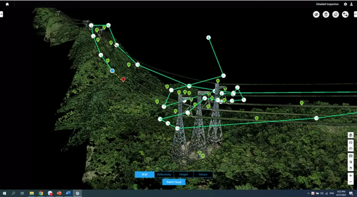 Hiệu quả quản lý lưới truyền tải từ ứng dụng UAV và công nghệ Lidar