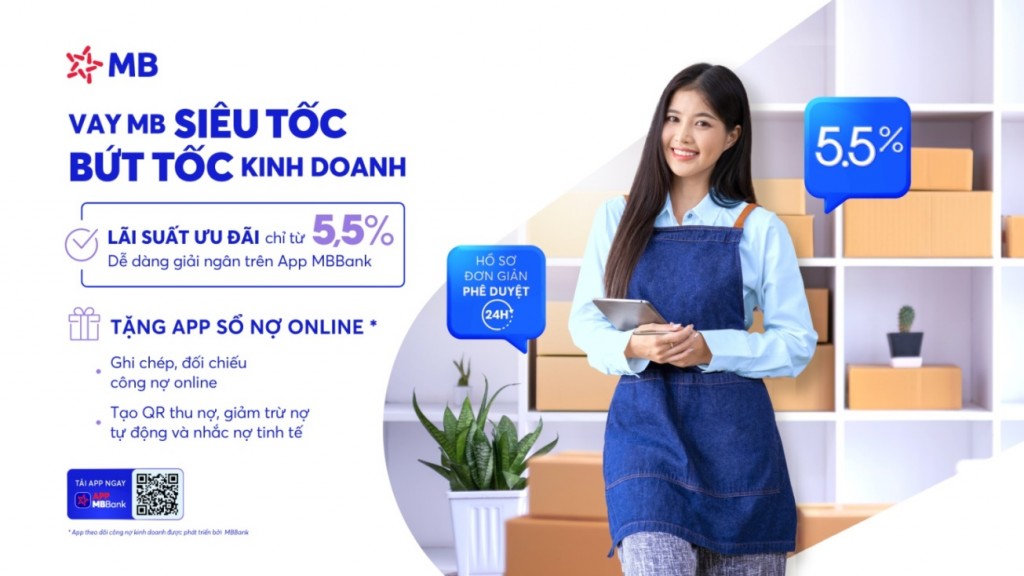 MB trợ lực khách hàng cuối năm với gói vay chỉ từ 5,5%/năm