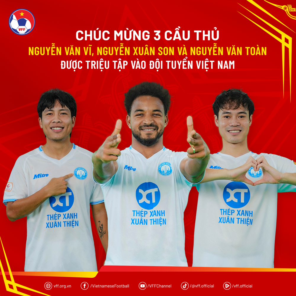 Tuyển Việt Nam bổ sung thêm 3 cầu thủ của Nam Định, chuẩn bị cho ASEAN Cup 2024 - ảnh 1