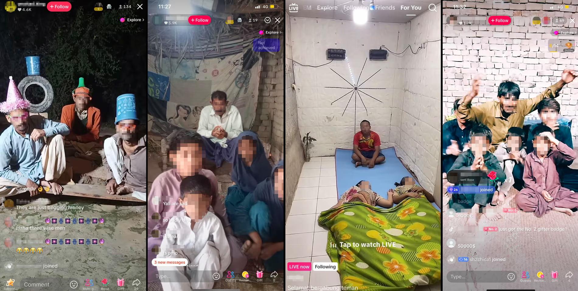 van nan tre em ngheo bi ep livestream an xin tren tiktok hinh 1