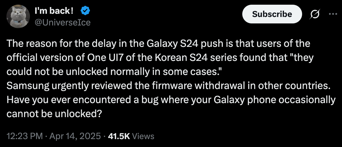 Samsung giải thích lý do One UI 7 bị trì hoãn- Ảnh 3. Samsung giải thích lý do One UI 7 bị trì hoãn- Ảnh 3.