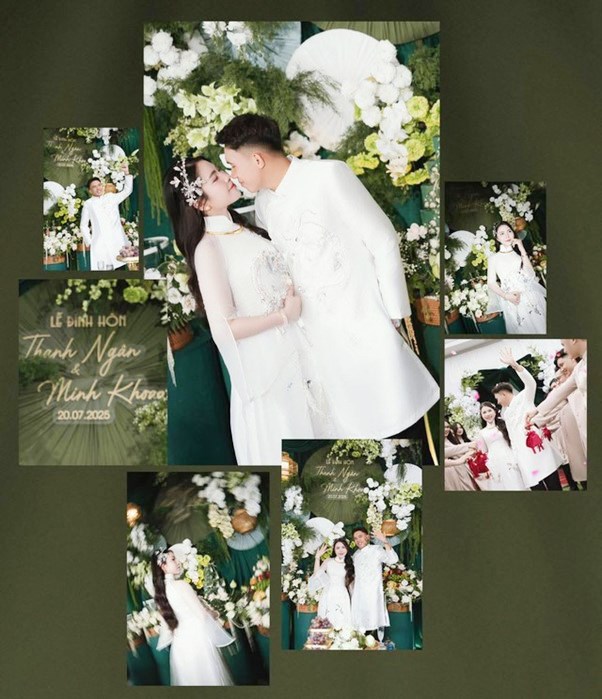 Loạt khoảnh khắc cực ngọt ngào trong lễ đính hôn của cặp đôi.