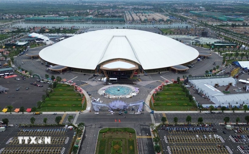 Trung tâm Triển lãm Quốc gia (VEC) chính thức đi vào hoạt động từ ngày 19/8, trở thành trung tâm triển lãm lớn nhất Đông Nam Á. (Ảnh: Quốc Khánh/TTXVN)