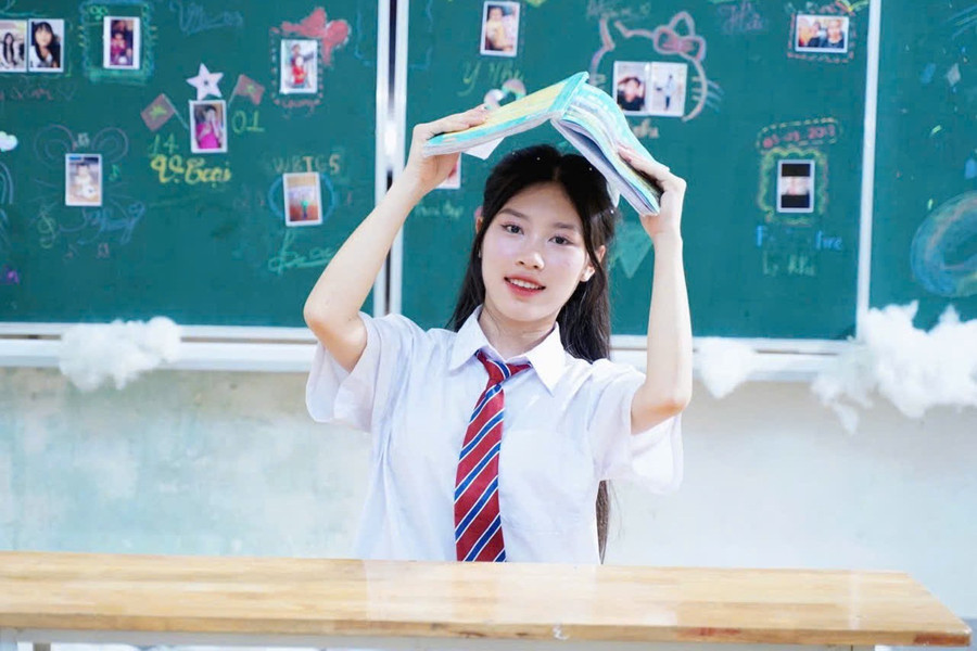 Nữ sinh Phan Thị Hà.