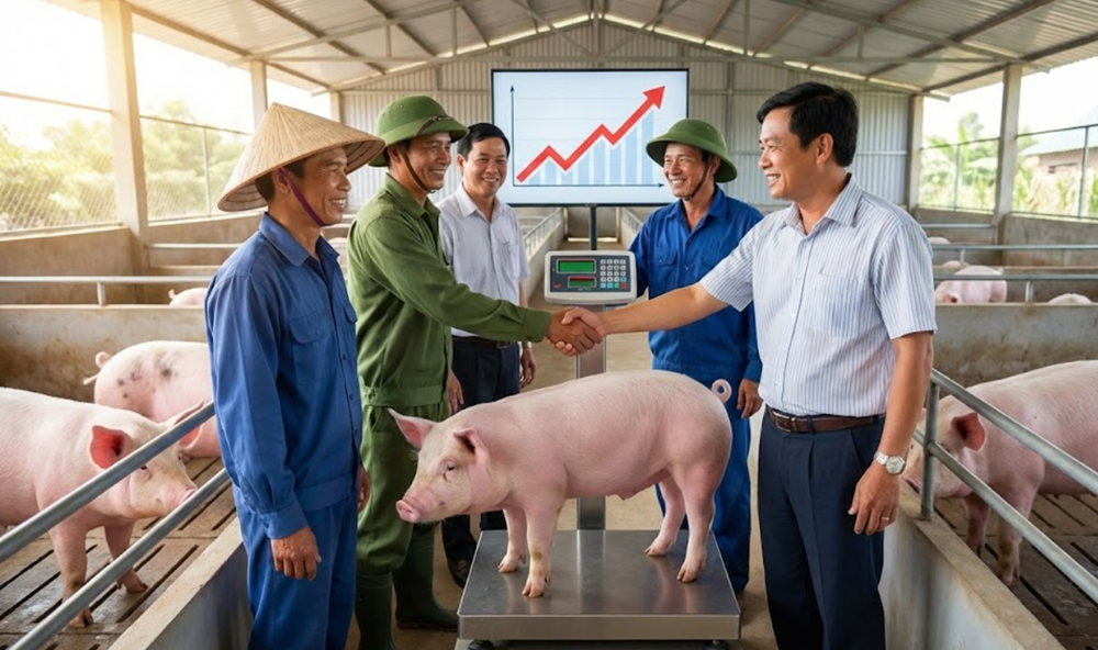 Giá heo hơi hôm nay 4.12: Miền Bắc chạm 60.000 đồng/kg - ảnh 1