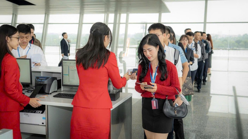 Từ ngày 19/12, Sân bay Nội Bài sẽ chính thức nhận bàn giao và đưa vào khai thác các hạng mục mở rộng Dự án mở rộng Nhà ga T2. (Ảnh: PV/Vietnam+)