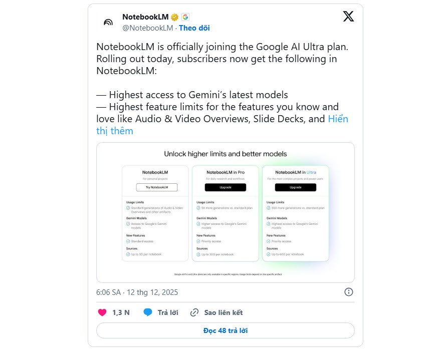 NotebookLM nâng cấp mạnh khi gia nhập hệ sinh thái AI Ultra của Google - ảnh 2