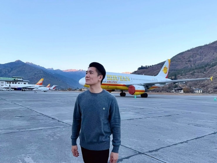 Doanh nhân Đỗ Quang Vinh trong chuyến đi Bhutan