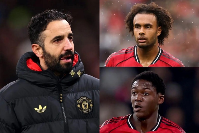 HLV Ruben Amorim trong buổi họp báo