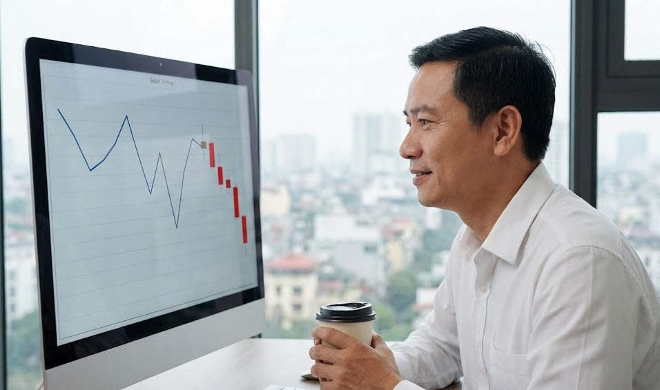 Biểu đồ giá dầu thế giới quay đầu giảm trong 2 phiên gần nhất, giảm bớt áp lực cho kỳ điều hành chiều nay - Ảnh minh họa