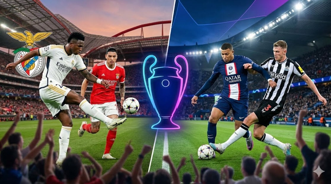 Lịch thi đấu C1 mới nhất: Real Madrid đại chiến Benfica, PSG đòi nợ Newcastle