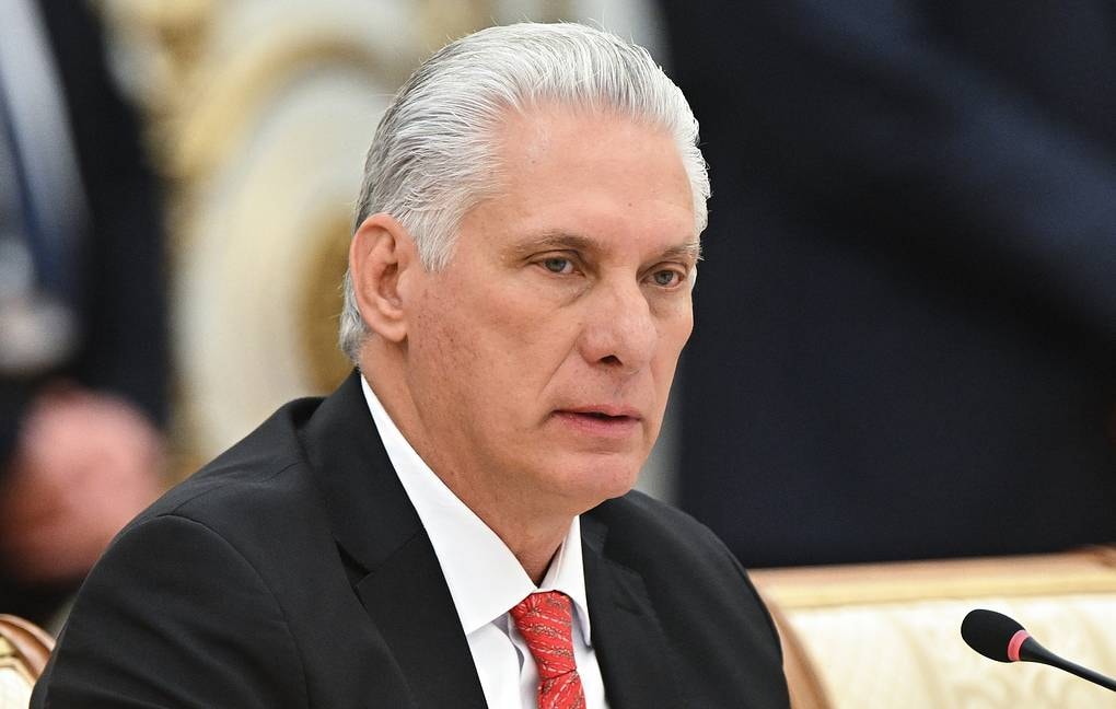 Chủ tịch Cuba Miguel Diaz-Canel. Ảnh: TÁ