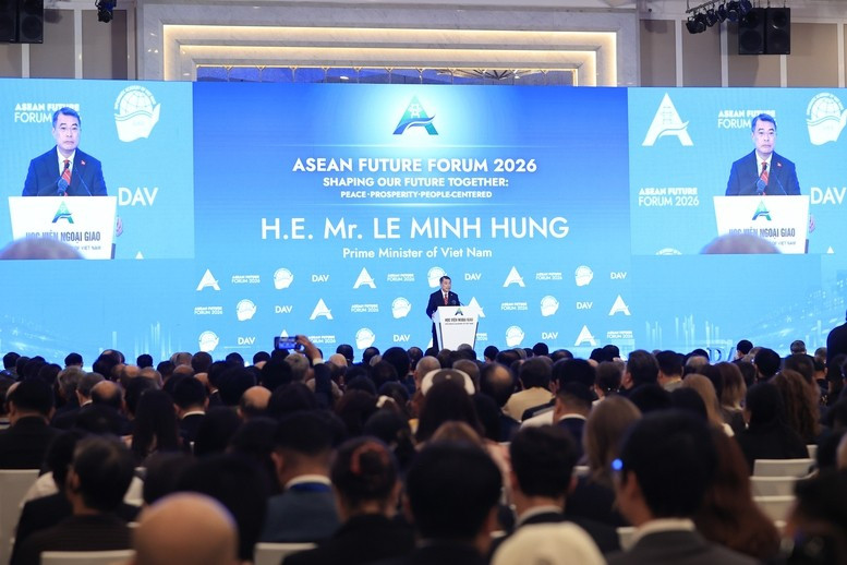 Thủ tướng nêu rõ, Diễn đàn Tương lai ASEAN 2026 mang ý nghĩa đặc biệt quan trọng - Ảnh: VGP/Nhật Bắc Thủ tướng nêu rõ, Diễn đàn Tương lai ASEAN 2026 mang ý nghĩa đặc biệt quan trọng - Ảnh: VGP/Nhật Bắc