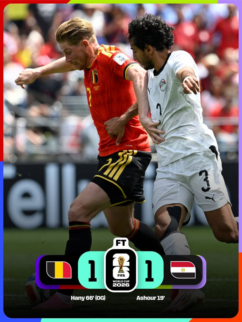 Ai Cập trở thành đội bóng tiếp theo tại World Cup gây bất ngờ với trận hòa trước Bỉ. Ảnh: FIFA World Cup Ai Cập trở thành đội bóng tiếp theo tại World Cup gây bất ngờ với trận hòa trước Bỉ. Ảnh: FIFA World Cup