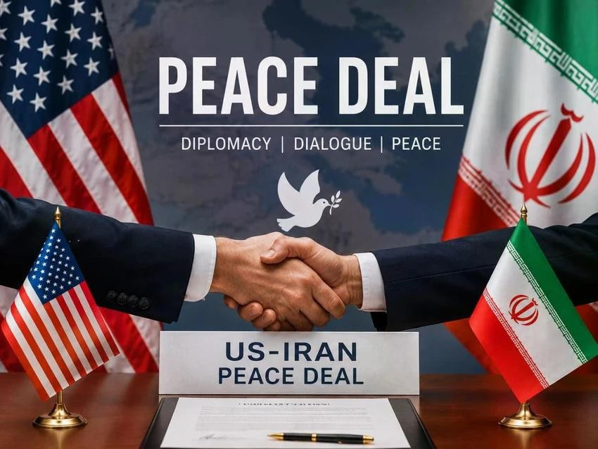 Mỹ và Iran đạt thỏa thuận lịch sử, chấm dứt chiến tranh. Ảnh minh họa: AI/sundayguardianlive my-va-iran-dat-thoa-thuan-lich-su-cham-dut-chien-tranh-1834-3645jpg.jpg