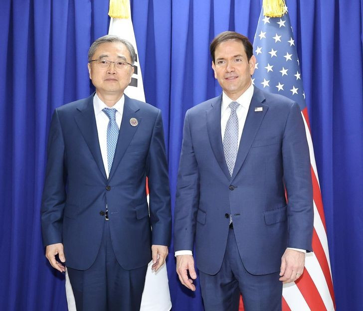 Ngoại trưởng Hàn Quốc Cho Hyun và Ngoại trưởng Mỹ Marco Rubio trong cuộc gặp tháng 7/2026. Ảnh: Yonhap 55f84488-948a-4f27-be23-39f82365d395.jpg