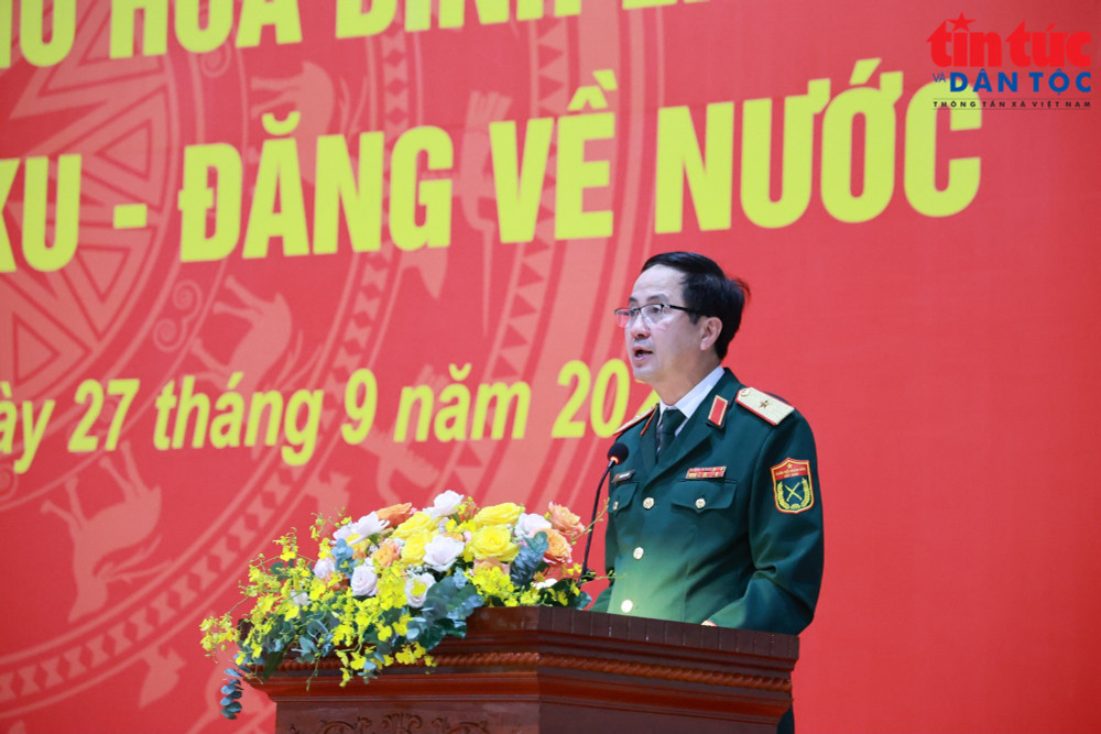 Thiếu tướng Phạm Mạnh Thắng, Cục trưởng Cục gìn giữ hòa bình Việt Nam phát biểu. Ảnh: TTXVN. Thiếu tướng Phạm Mạnh Thắng, Cục trưởng Cục gìn giữ hòa bình Việt Nam phát biểu. Ảnh: TTXVN.