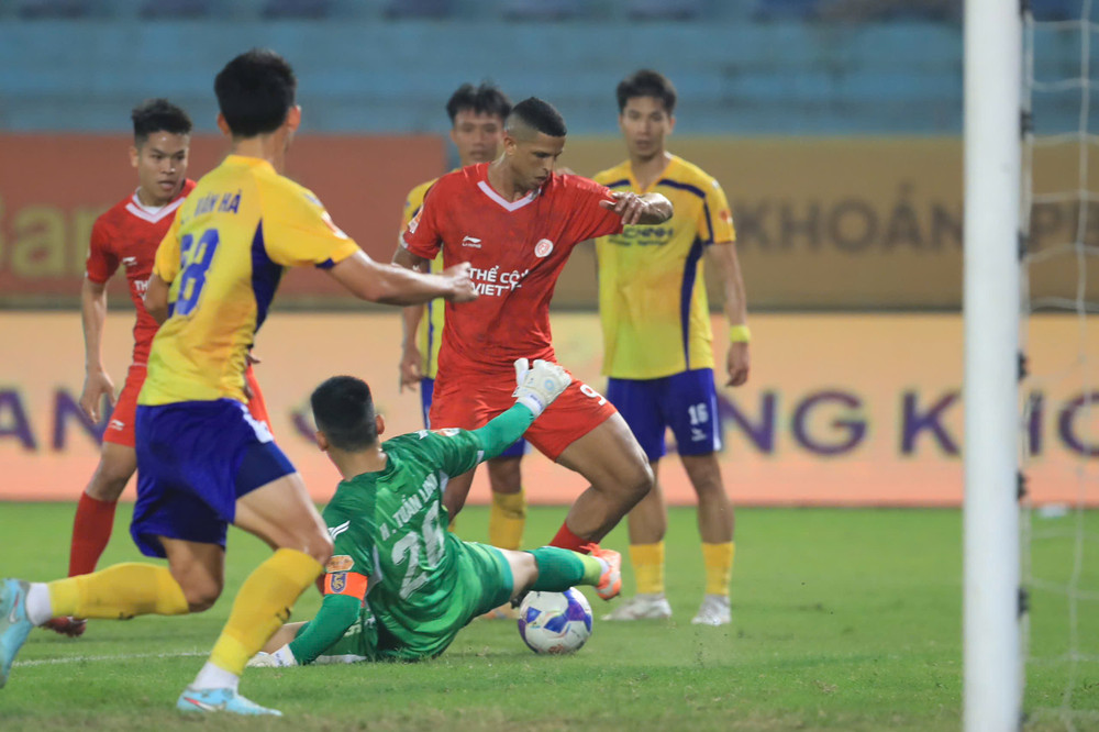Thể Công Viettel đã từng vượt qua Bắc Ninh trên sân Hàng Đẫy vào tháng 3/2026 tại khuôn khổ tứ kết Cúp Quốc gia 2025/26. Ảnh: VPF 5.jpg