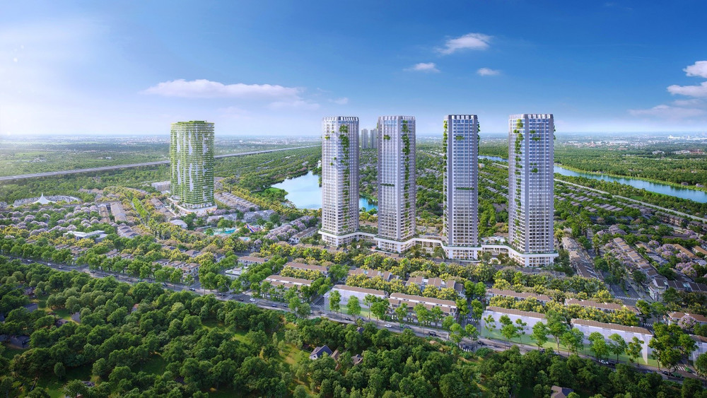Dịch vụ thương mại tại Rừng Hồng cộng hưởng nhờ các tòa cao tầng với mật độ cư dân cao. Dịch vụ thương mại tại Rừng Hồng cộng hưởng nhờ các tòa cao tầng với mật độ cư dân cao.